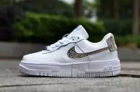 sneakers nike air force 1 pixel white snake pattern